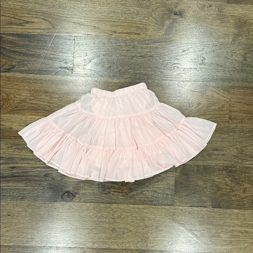 Lili Gaufrette Light Pink Ruffled Skirt